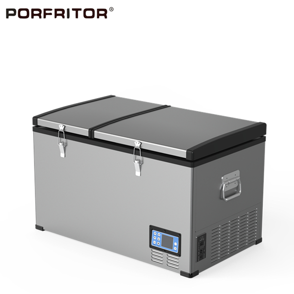 Metal Housing Chest DC Compressor Refrigerator