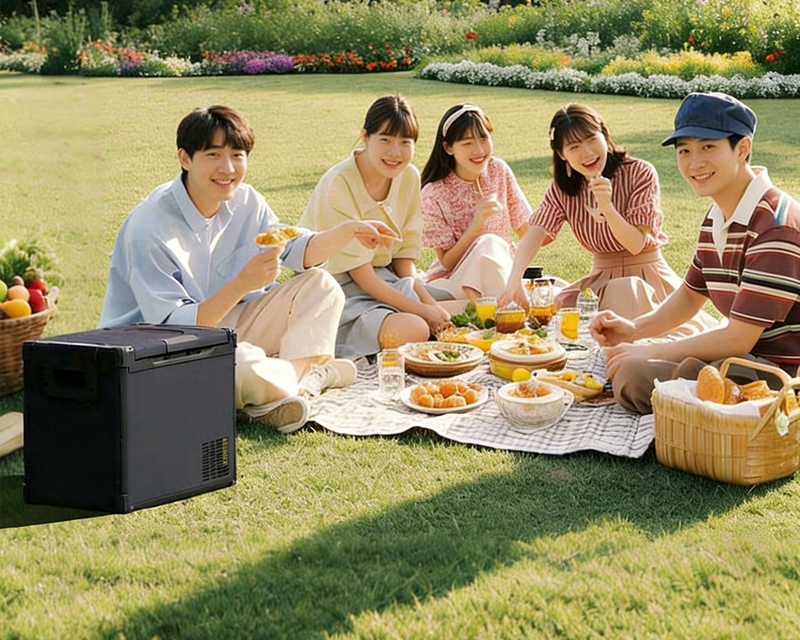 How to keep a fridge running while camping?