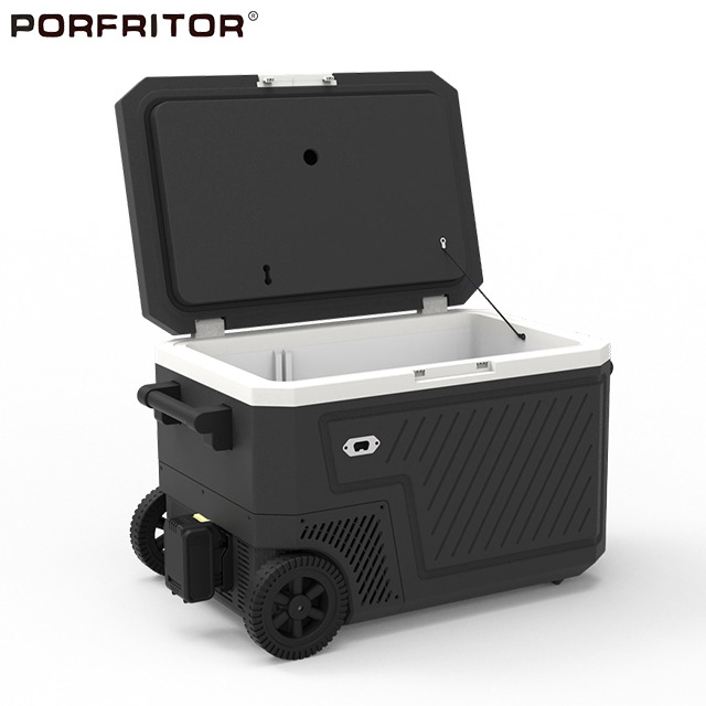 Singe Door Camping Refrigerator With Wheel