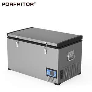 75L Fridge Refrigerator Chest Freezer, AC 110V/ DC12V for Car Home and RV, Fridge And Power Supply