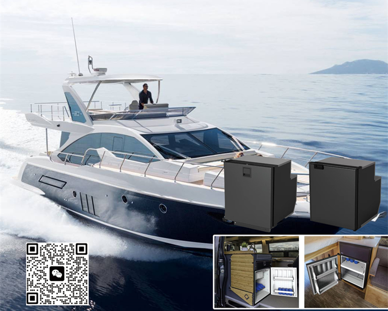 High Efficiency Compressor Metal Housing RV Chest Fridge With Mechanical Control
