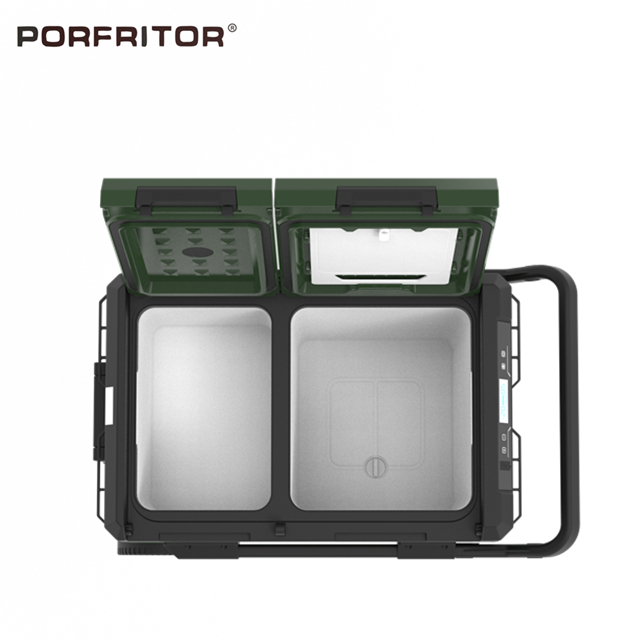 Dual Zone 12v Fridge Freezer -20 To 20 Centigrade for Outdoor Camping Fishing 