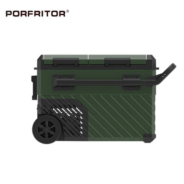 Double Door Double Zone Refrigerated Cooler for Camping
