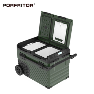 Double Door Double Zone Refrigerated Cooler for Camping