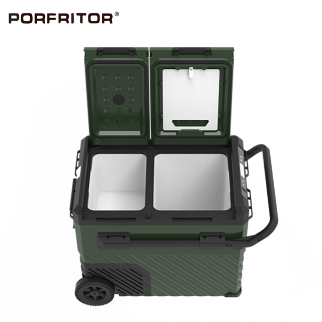 Dual Zone 12v Fridge Freezer -20 To 20 Centigrade for Outdoor Camping Fishing 