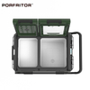 Double Door Double Zone Refrigerated Cooler for Camping